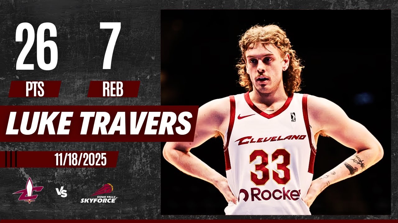 Люк Трэверс — лучшие моменты против Sioux Falls Skyforce: 26 очков, 7 подборов, 5 бросков, 6 брос...