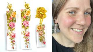 How to Make Easiest Resin Earrings and Necklace Set EVER!