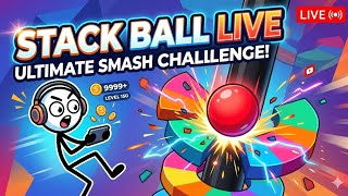 STACK BALL LIVE! Can We Hit Level 200 Today? Chat Plays! 🎮🔥 screenshot 4