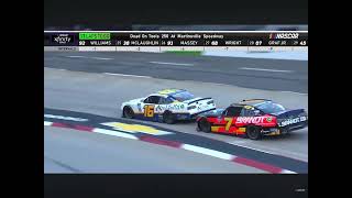 Aj Allmendinger and Justin Allgaier hard racing - 2022 NASCAR Xfinity Series Martinsville 2
