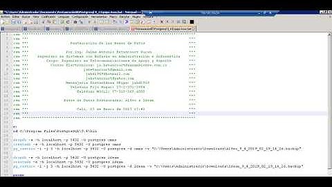 Instructivo de Copia de Seguridad y Restauracion de Postgresql