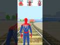 😱 Train Ke Samne Kaun Bachega? Spider Man vs Iron Man vs Red Hulk Challenge 🚆🔥 #challengevideo