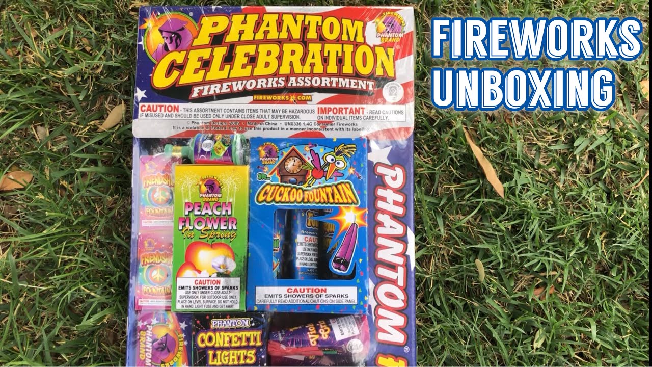 FIREWORKS UNBOXING PHANTOM CELEBRATION FIREWORK ASSORTMENT 2021 YouTube