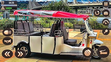 Rickshaw Driver Job: Modern Auto Rickshaw Driver 3d Game- 4K Gameplay