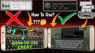 How to Fix & Use Cheat Codes GTA San Andreas Mobile | How To Fix Keyboard Problem Gta San Andreas. screenshot 5