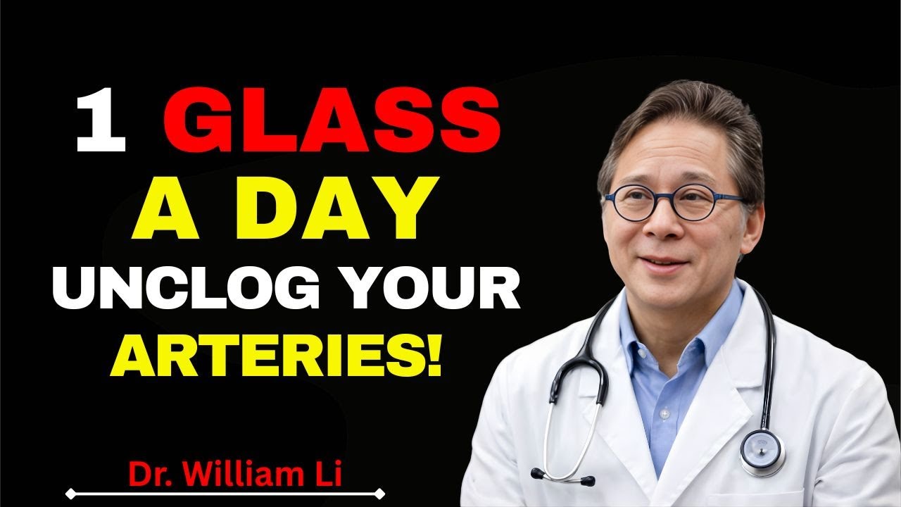 Drink 1 GLASS A DAY to Unclog Your Arteries!  Dr. William li