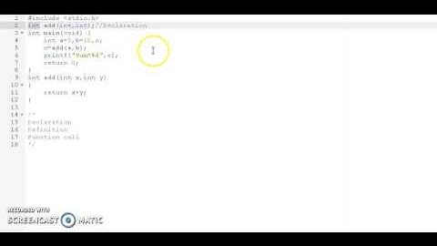 Basics of User defined Functions in C