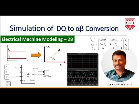 Modeling of EM-28: Simulation of DQ to Alpha-Beta Conversion By Dr ...