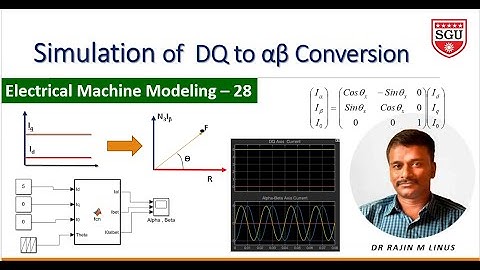 Modeling of EM-28: Simulation of DQ to Alpha-Beta Conversion By Dr Rajin M. Linus