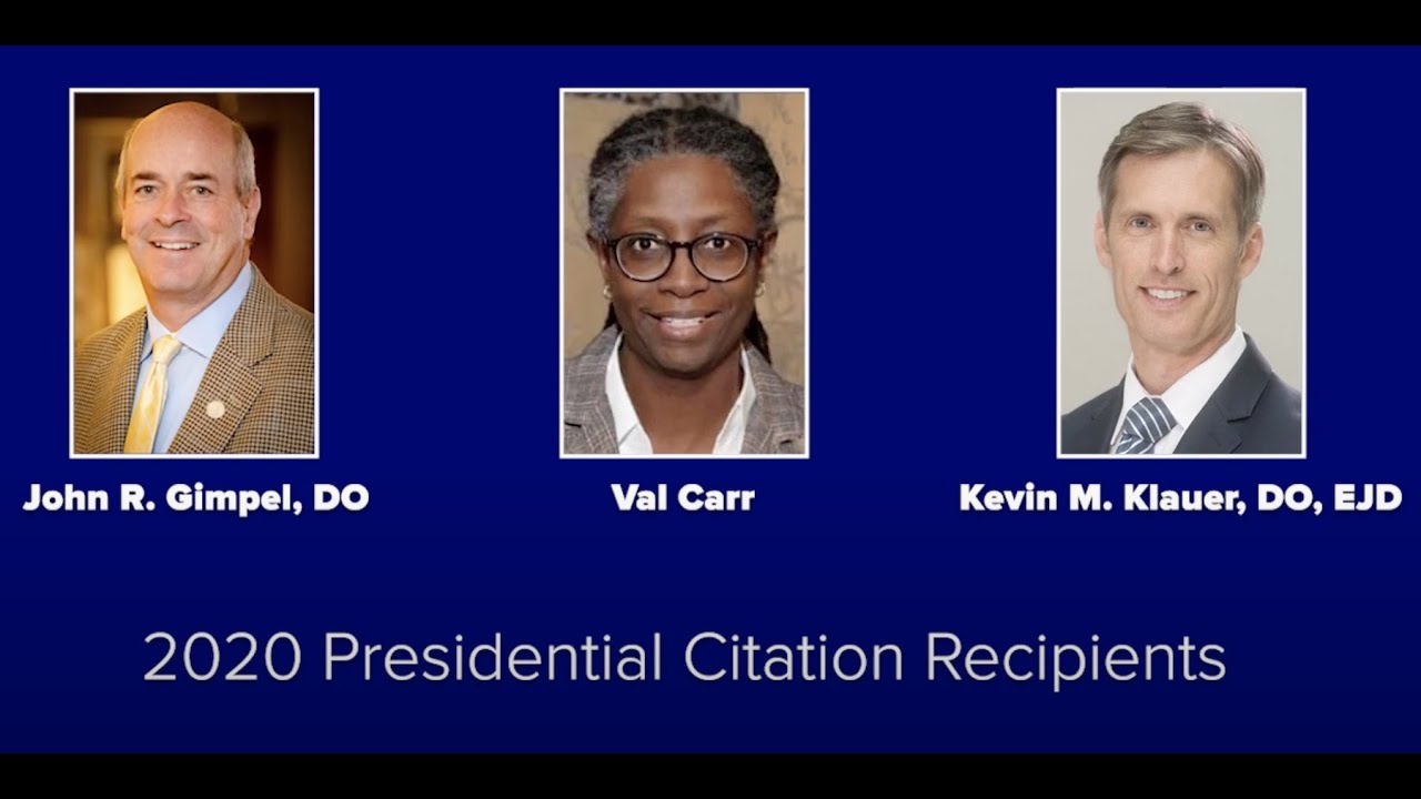 AOA honors leaders for advancing the osteopathic profession