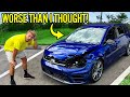 I bought a wrecked volkswagen golf r that nobody wanted