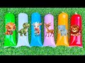 Menemukan Dan unboxing Mainan Hewan, Sapi moo, Sapi Belang, Singa, Kuda, Gajah, Kingkong, Jerapah