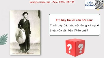 Giáo án powerpoint Bài 4 VB 3: Chân quê | GA điện tử Ngữ văn 11 CTST