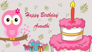 Happy Birthday Avanthi Image Wishes General Video Animation