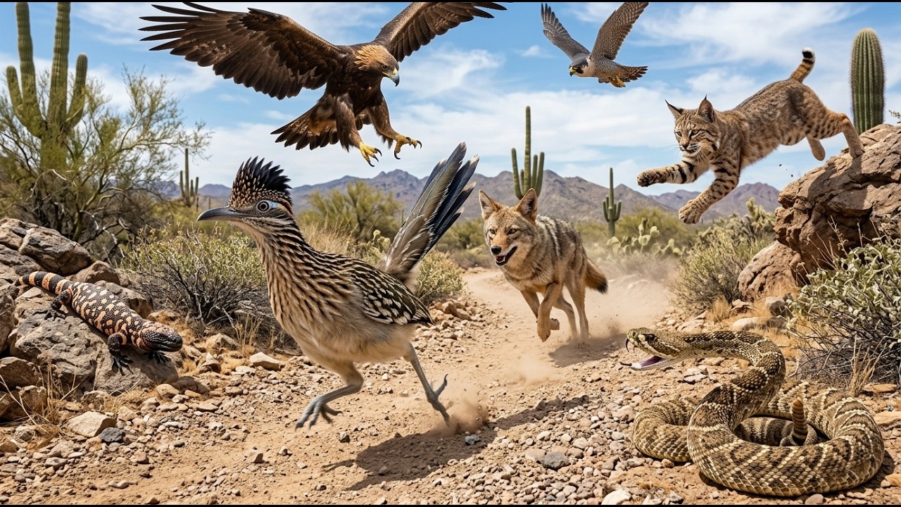 Greater Roadrunner Chick Hatches and Becomes a Speeding Desert Bird