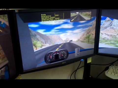 Simuride Coordination Challenge Driving Simulator SimuRide; simulates the third ...