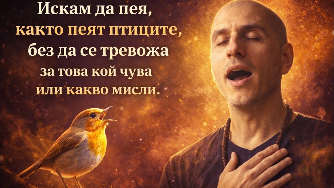 „Искам да пея, както пеят птиците, без да се тревожа, кой чува и какво си мисли.“ Руми 