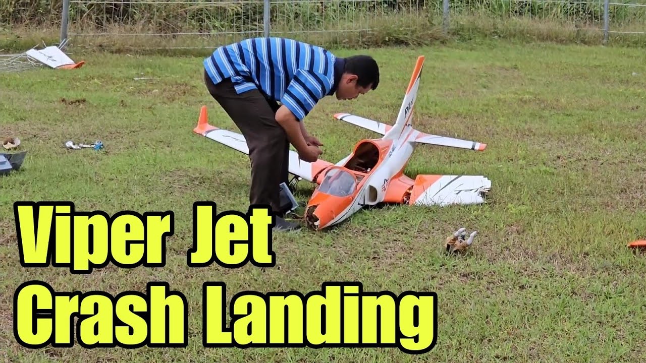 Pilot RC Viper Jet - Crash Landing