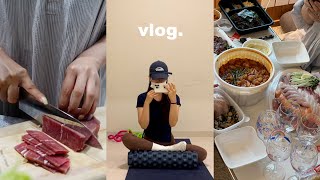 vlog.폭식후 식단하며 정신차리는 브이로그 | 요거트바 | 초콜렛 | 최애 알배추찜 만들기 | 비립종제거