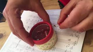 "La Bella y la Bestia" Minicaja de Música Personalizada/ "The Beauty and the Beast" Music Box