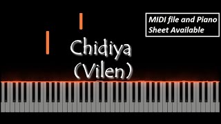 Chidiya Vilen Piano Cover Piano Notes Pianom