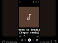 @bbnomoney - come to Brazil [Legor remix]
