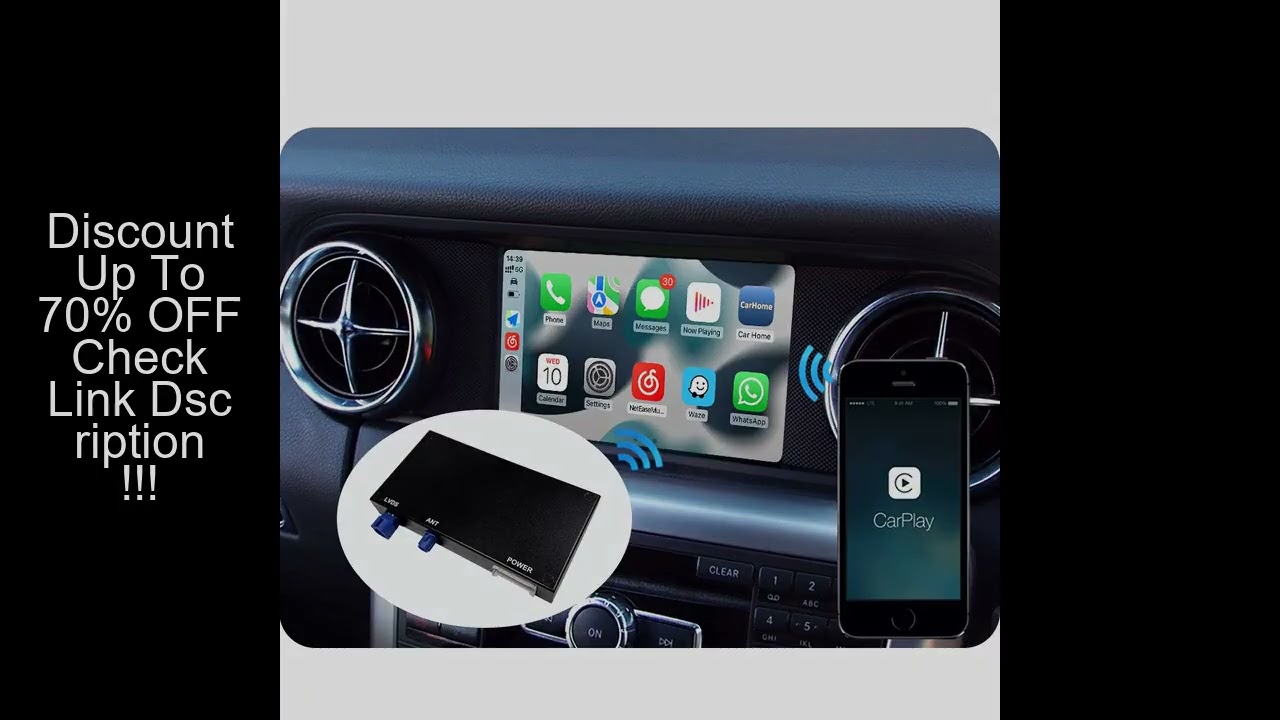 For Mercedes SLK class R172 factory audio radio retrofit wireless carplay decoder box android auto s