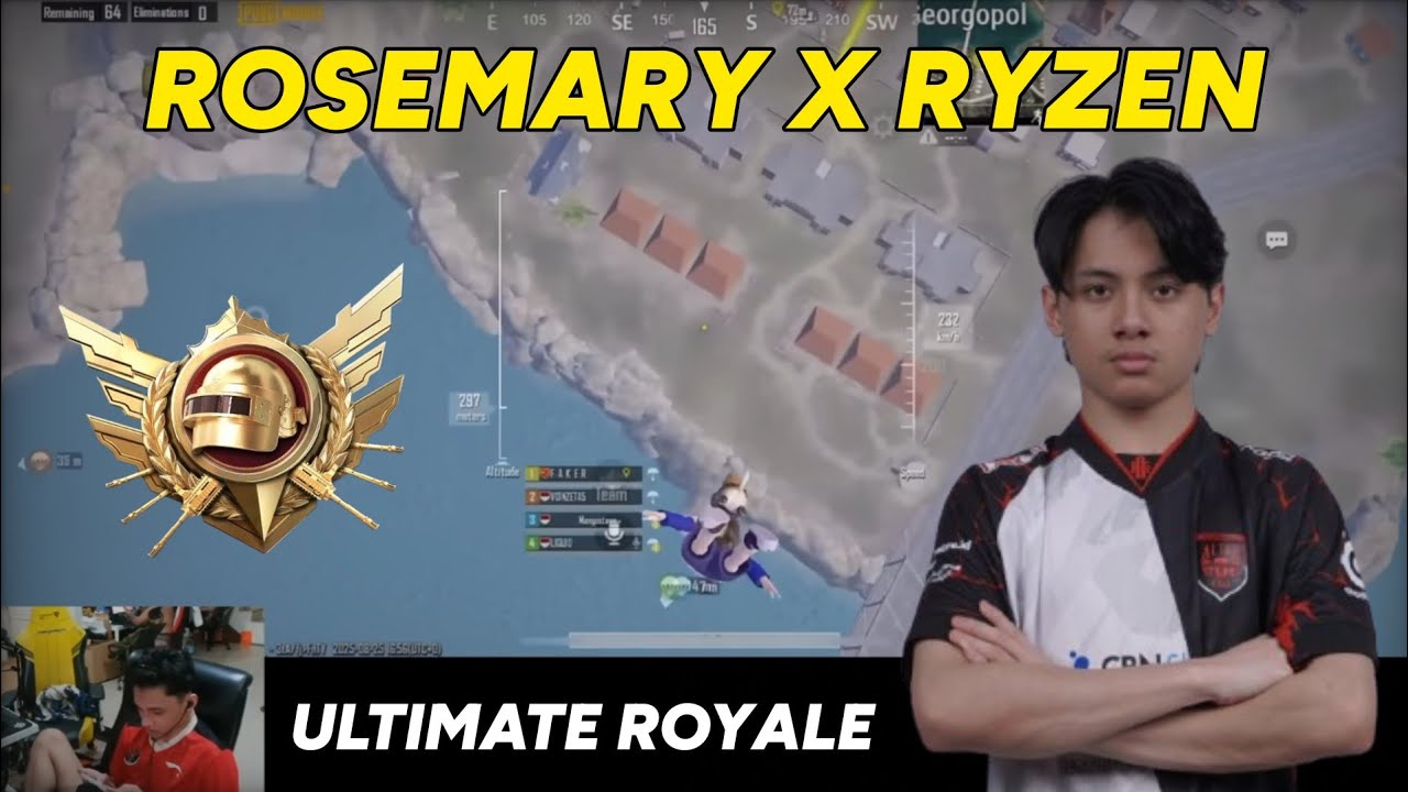 Rosemary X Ryzen BANTAI ULTIMATE ROYALE | PUBG MOBILE