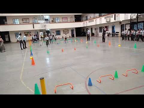 Hurdle race for children