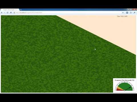 Isogenic Engine: HTML5 Canvas - 250,000 tiles on the map at 93fps...