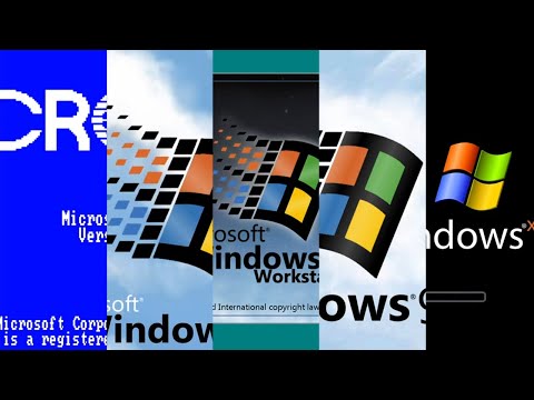 Windows 1.01 - 10 Startup Evolution Animation