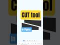 Using the cut tool in figma #figma #shorts #uidesignlearning #figmatutorial #figmatools