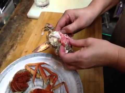 カニ 松葉ガニのメス の食べかた セコガニ Youtube