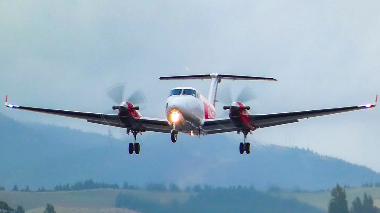 Life Flights New Beechcraft King Air B200 Departing from Blenheim Woodbourne Airport!