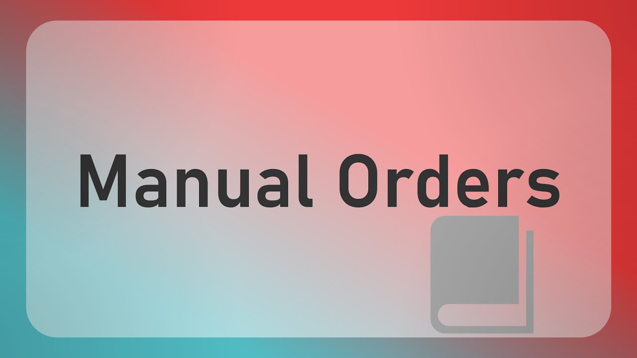 Manual Ordering Guide - YouTube