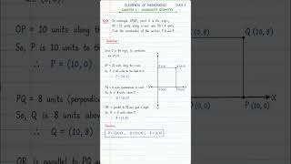 Class 9 Maths Question 13 Solution | Coordinate Geometry | Elements of Mathematics Chapter 1