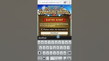 One Piece Treasure Cruise Easter Egg Hunt Answer