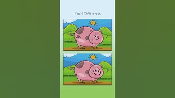 Find 5 Differences!!! #challenge #puzzle #game #shortvideo #shorts