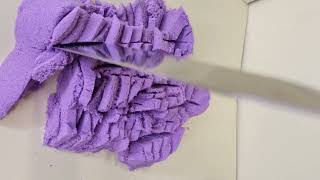 very satisfying and relaxing compilation#109|oddly satisfying video asmr kinetic sand cutting