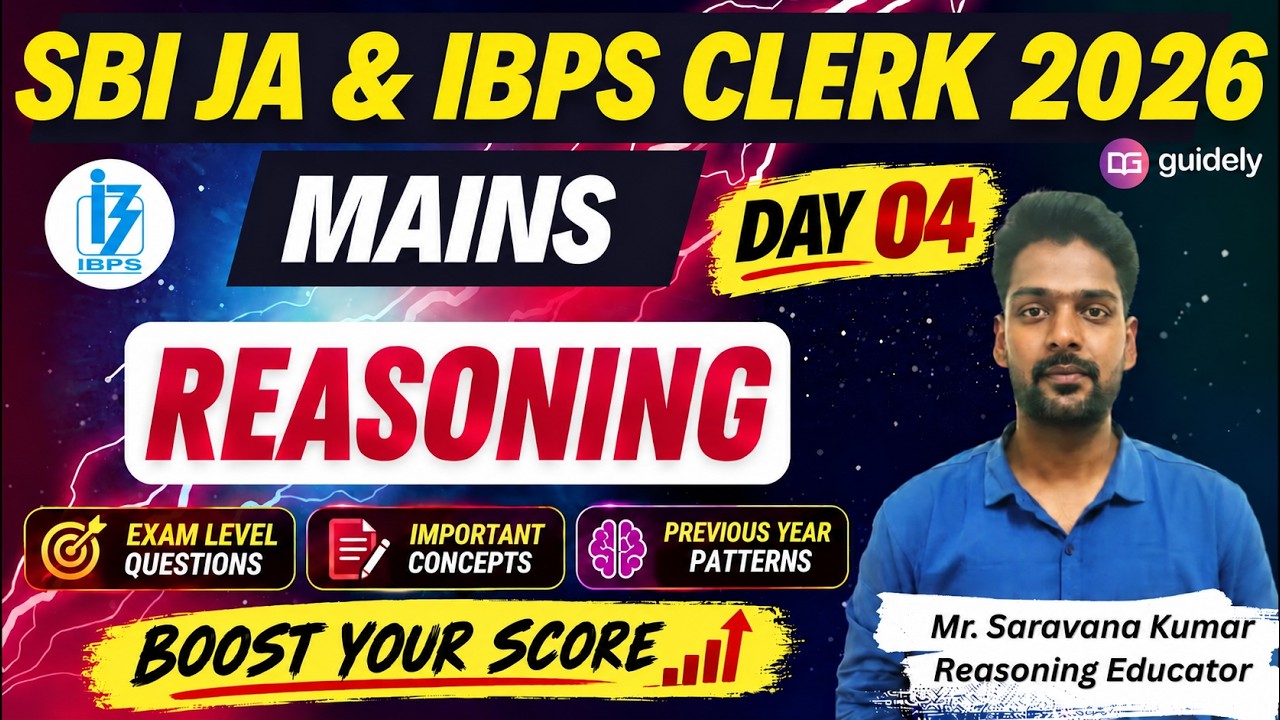 💥REASONING for IBPS & RRB PO 2025 - Day 4 | MAINS LEVEL QUESTIONS | Mr ...