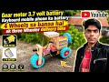DIY Three Wheeler Delivery Bike 🚚 | Gear Motor 3.7V Battery Project | Mini Electric Riksha Making