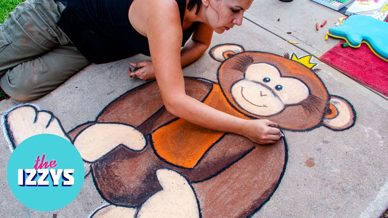 Sidewalk Chalk Art PASTELS VS CHALK! YouTube