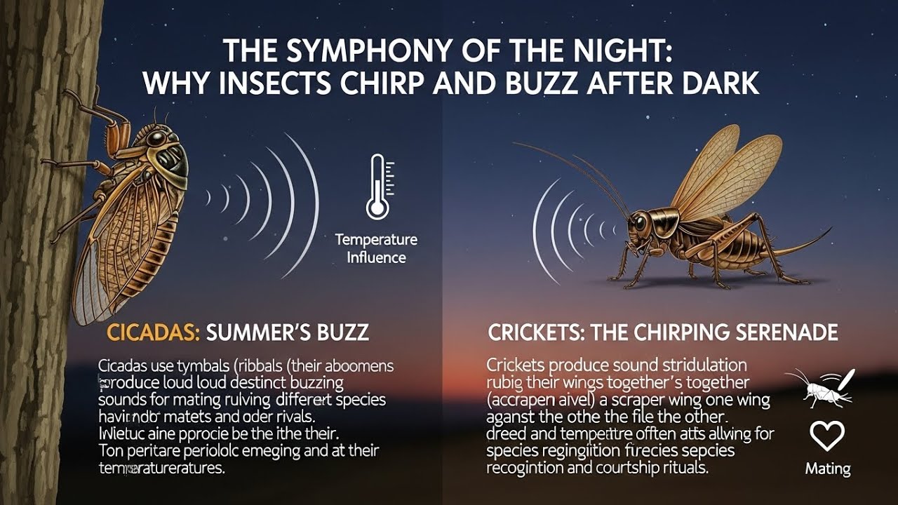 Scientific Facts: Scientific Reason for Insect Sounds at Night (Cicadas and Crickets)