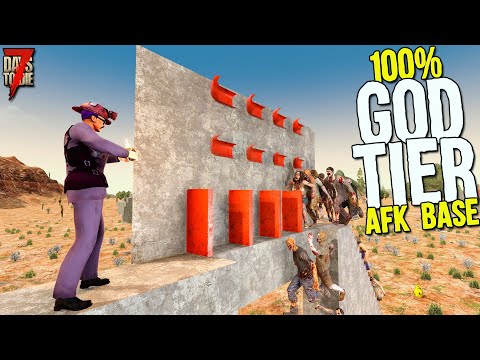 THE NEW SPECIAL BLOCK that makes a 100 GOD TIER AFK BASE! | 7 Days to Die Alpha 20