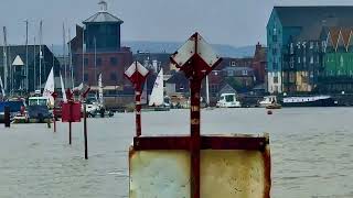 High Tide little Hampton at the mouth of the River Arun