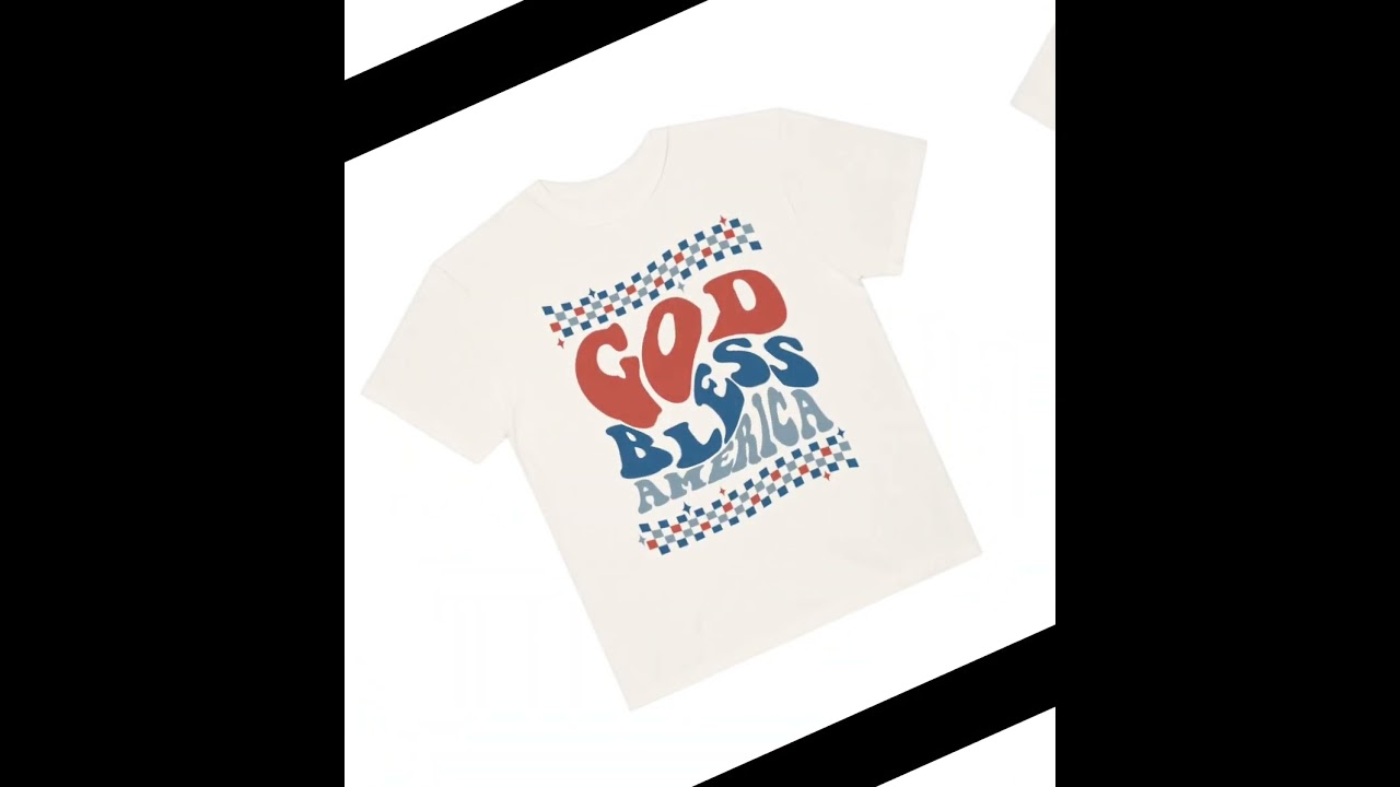 Retro God Bless America Unisex Garment-Dyed T-shirt