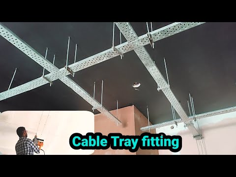 Cable Tray kaise lagaye ।। Cable tray cutting fitting ।। Tray full work A to