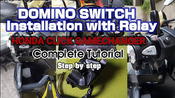 DOMINO SWITCH MODIFICATION IN HONDA CLICK GAMECHANGER/ Complete Tutorial StepBYstep