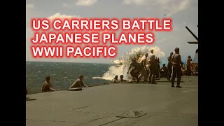 USS Yorktown (CV-10) and USS Enterprise (CV-6) fight Japanese planes [WWII DOCUMENTARY]