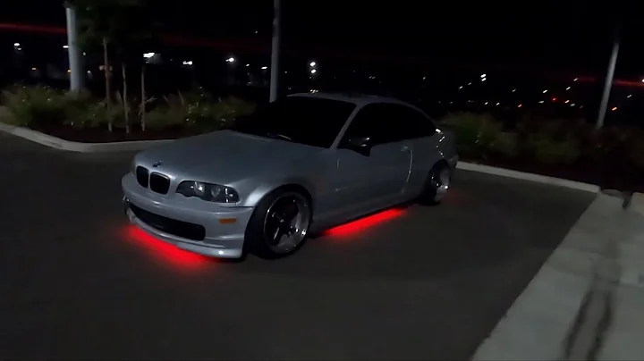 (AMAZON MODS) XPRITE UNDERGLOW LED LIGHTS ON MY 2001 BMW E46 #amazoneunderglowledlights